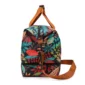 Sac de voyage à motifs tropical avec bandoulière-coté