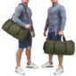 sac de voyage militaire vintage-porté